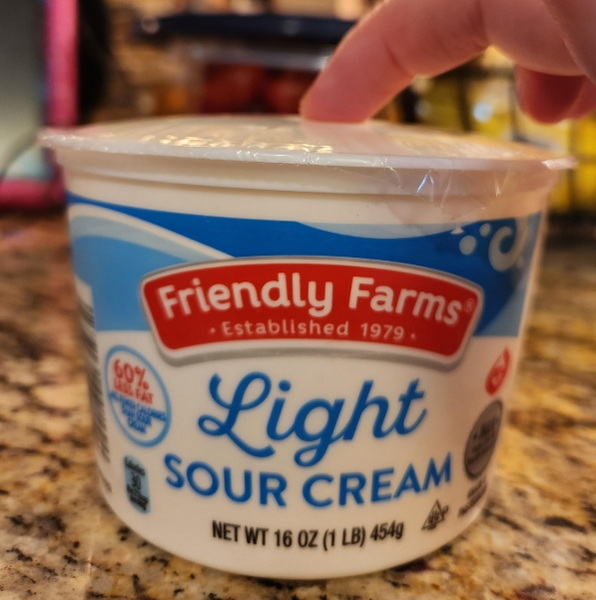 Sour Cream Have A Foil Seal on Top